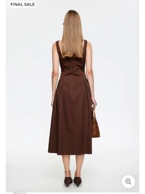 knee length dresses for ladies About A Girl Maxi Dress Chocolate main image 0
